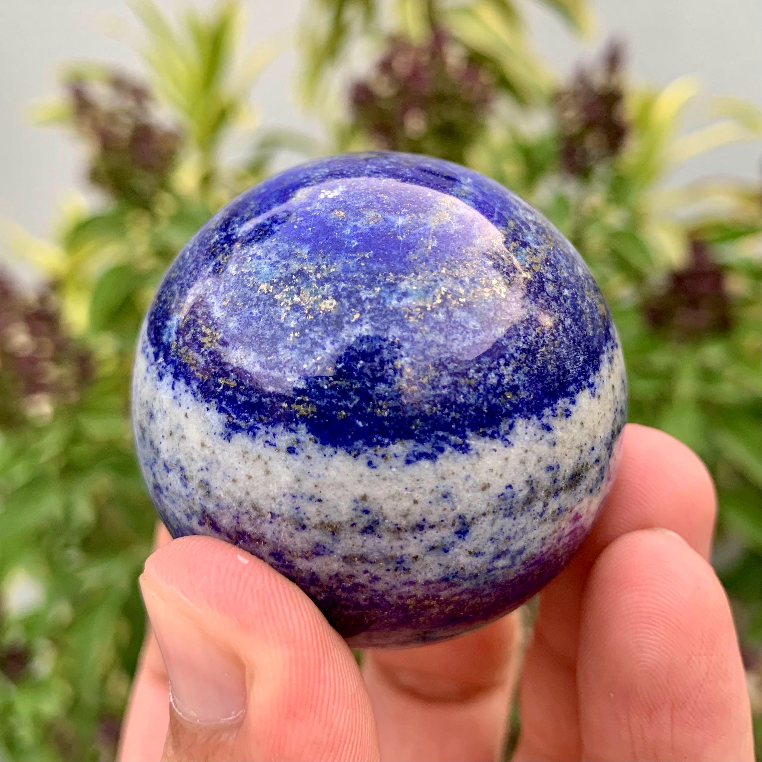 ラピスラズリ スフィア 天然石 ラピスラズリヒーリングスフィア 188g アフガニスタン産 研磨済み天然