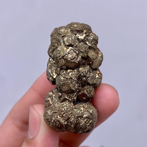 Pyrite Marcasite Natural Specimen - Unique Shape 68g from Pakistan, Healing Crystal & Decorative Mineral Collectible
