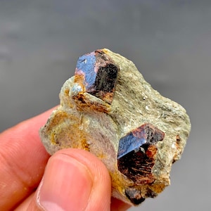 Natural Almandine Garnet Specimen 25g - Rare Deep Red Crystal from Afghanistan for Collectors & Healing