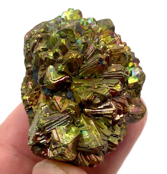 Natural Rainbow Pyrite Marcasite Crystal 73 Gram Unique Healing - Main Image