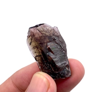 Rare Axinite Crystal 39 Carat Natural Well Cut Gemstone Rainbow On It from Pakistan for Collectors & Jewelry