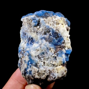 Sodalite Crystal Specimen 102g with Pyrite – Stunning Natural Fluorescent Mineral from Afghanistan