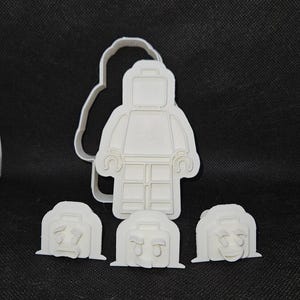 Lego Minifigure Sandwich Cutter and Stamp Set