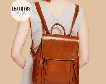 New: Genuine Leather Backpack Convertible Shoulder Bag, Womens Leather Backpack, Shoulder Bag, Leather Purse. Laptop Bag, Bookbag