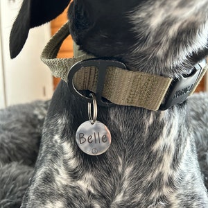 Personalized Stainless Steel Pet ID Tag Handmade Pet Tags Custom Pet Tag Dog Tag Cat ID Tag Pet ID Tags Pet Name Tag image 8