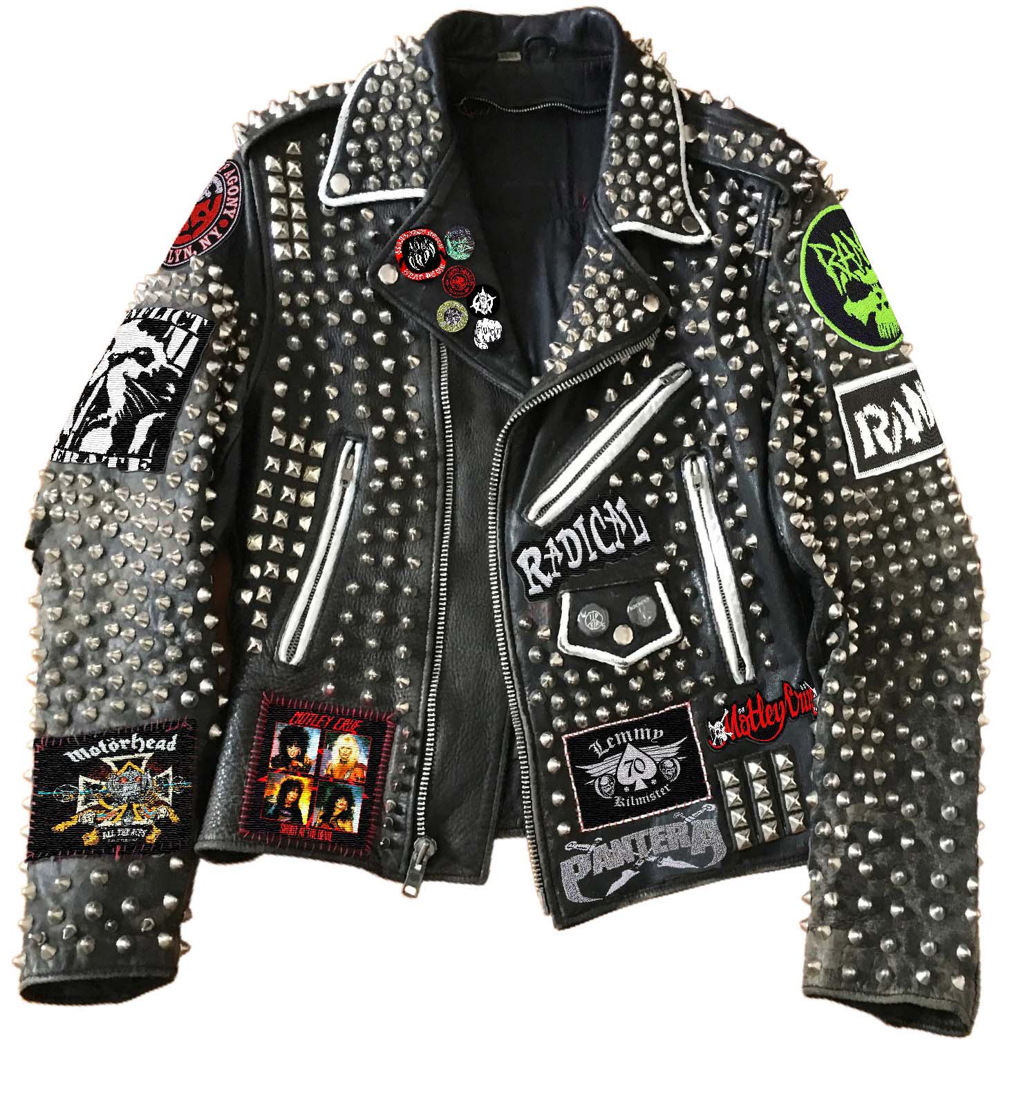 Steampunk Gothic Punk Jacket, Heavy Metal Spikes Studs, Men's Cowhide Leather, Rancid & Motley Crue Patches, Bold Gang Street Rock Outerwear Steampunk Gothic Punk Jacket, Heavy Metal Spikes Studs, Men's Cowhide Leather, Rancid & Motley Crue Patches, Bold Gang Street Rock Outerwear