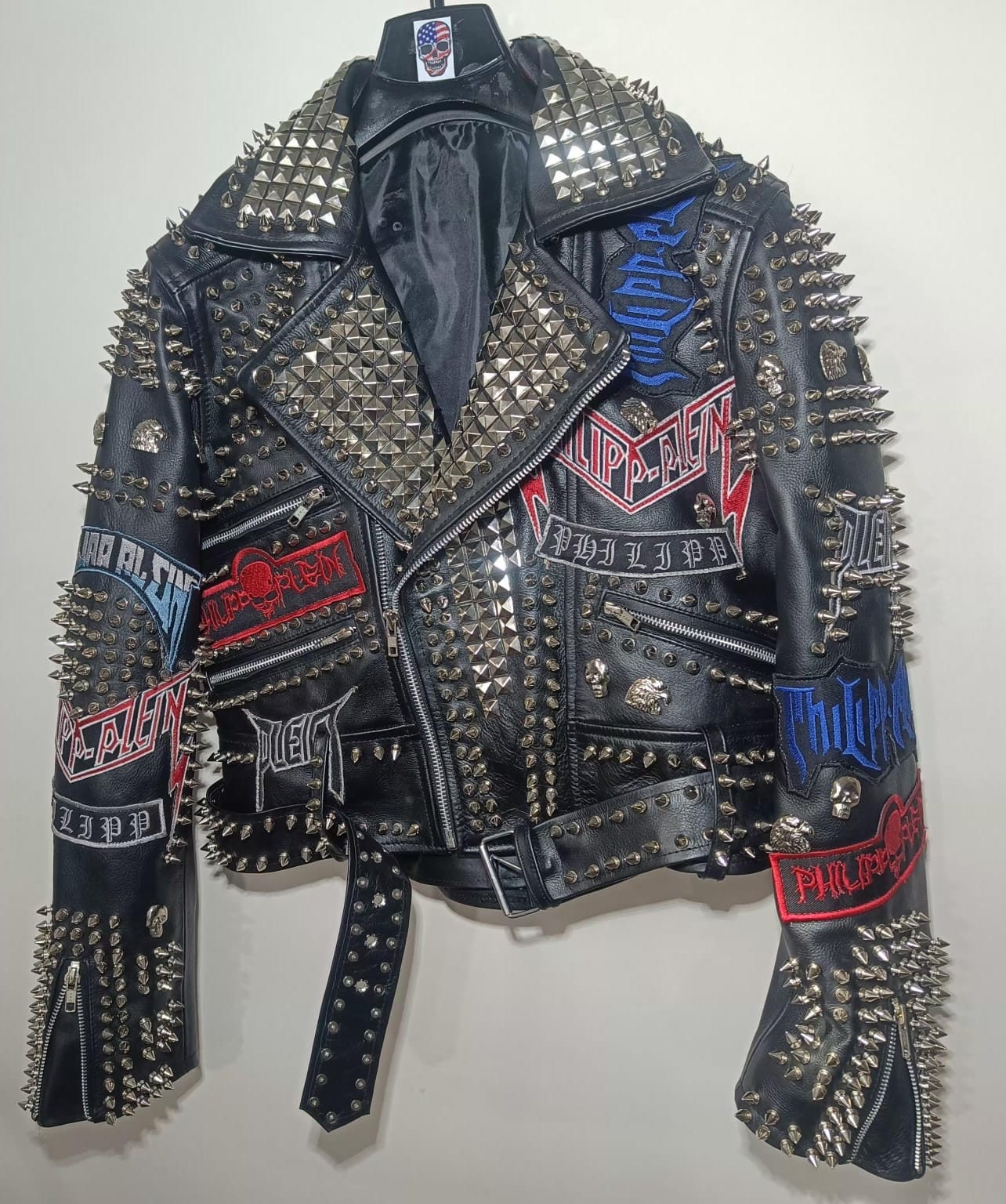 Men Skull Jacket Silver Studs, Spikes and Patches Made Leather Jacket for Punk Rockers, Customized Heavy Punk Jacket, Jacket for Punk Lovers - Etsy Men Skull Jacket Silver Studs, Spikes and Patches Made Leather Jacket for Punk Rockers, Customized Heavy Punk Jacket, Jacket for Punk Lovers - Etsy