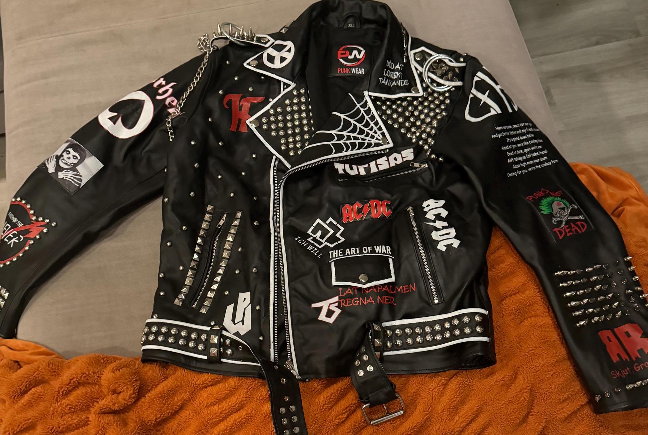 ジャケット・アウター Palace PATCHY LEATHER JACKET MULTI Patchy Leather Jacket Multi - Spring 2025 - Palace Community