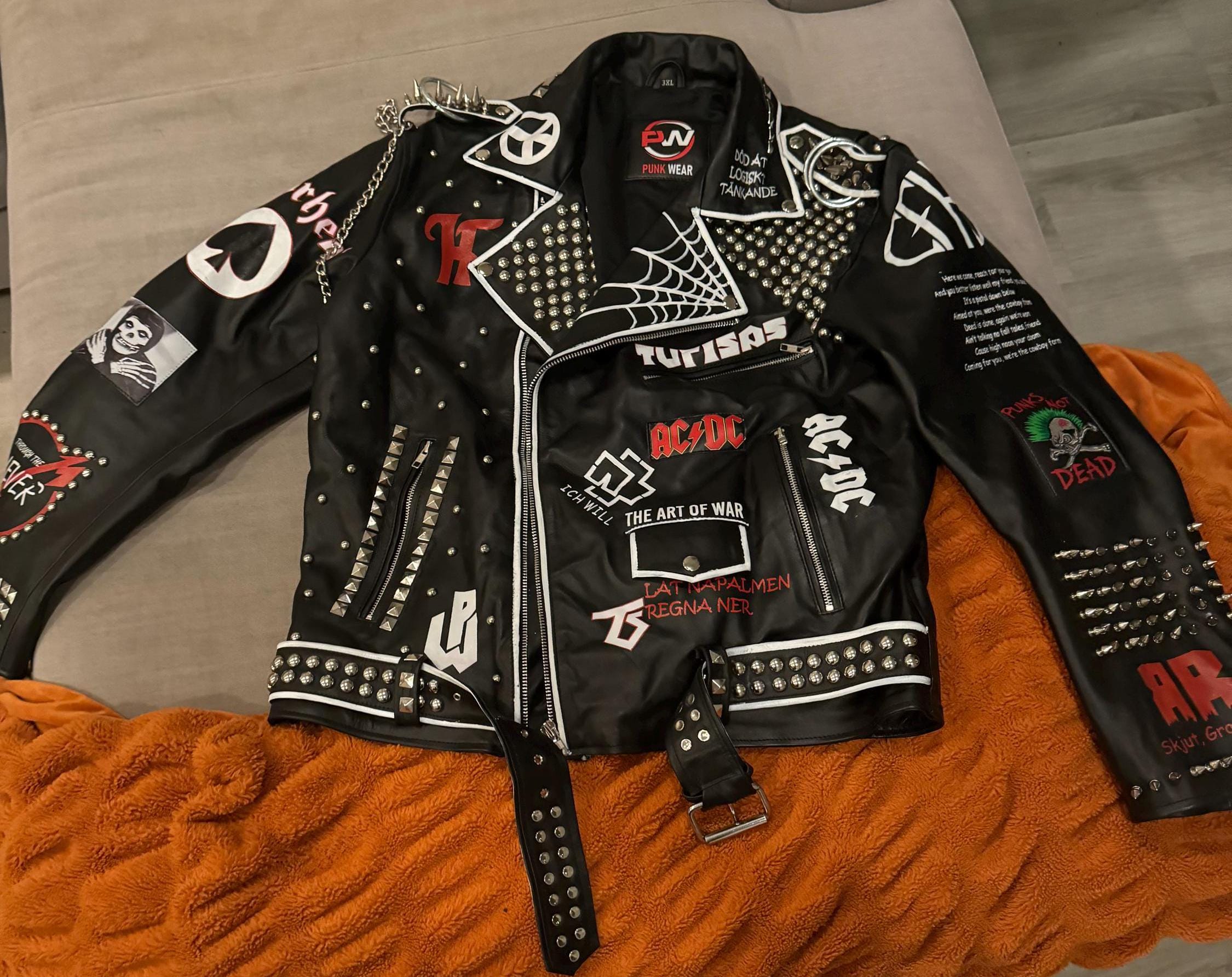 【希少】layering gimmick leather jacket 希少】layering gimmick leather jacket