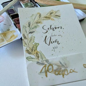 Biglietto personalizzato "È fantastico che tu esista" – dipinto a mano, con il nome desiderato – idea regalo perfetta per papà, mamma, nonna, amici, moglie
