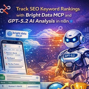SEO Keyword Rank Tracker Bright Data MCP SERP Scraper Automation Workflow