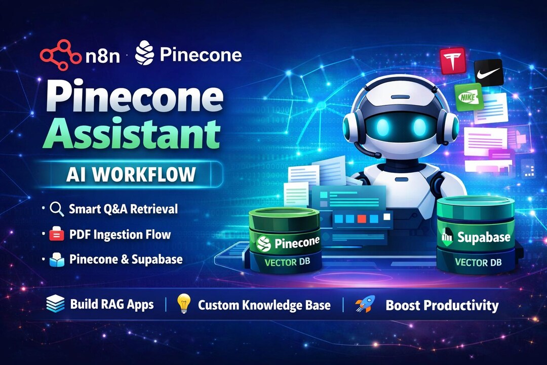AI Knowledge Base Assistant | N8n Workflow Template | Pinecone Vector ...