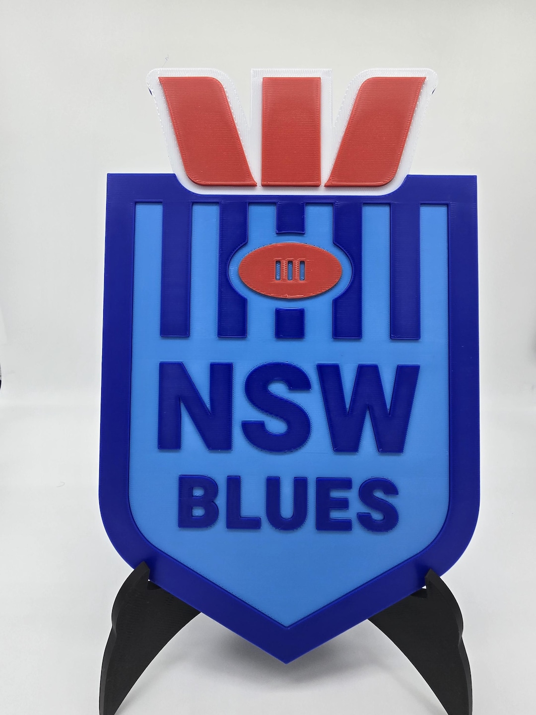 NRL NSW Blues State of Origin Logo Plaque (15 Cm X 24cm) Rugby League