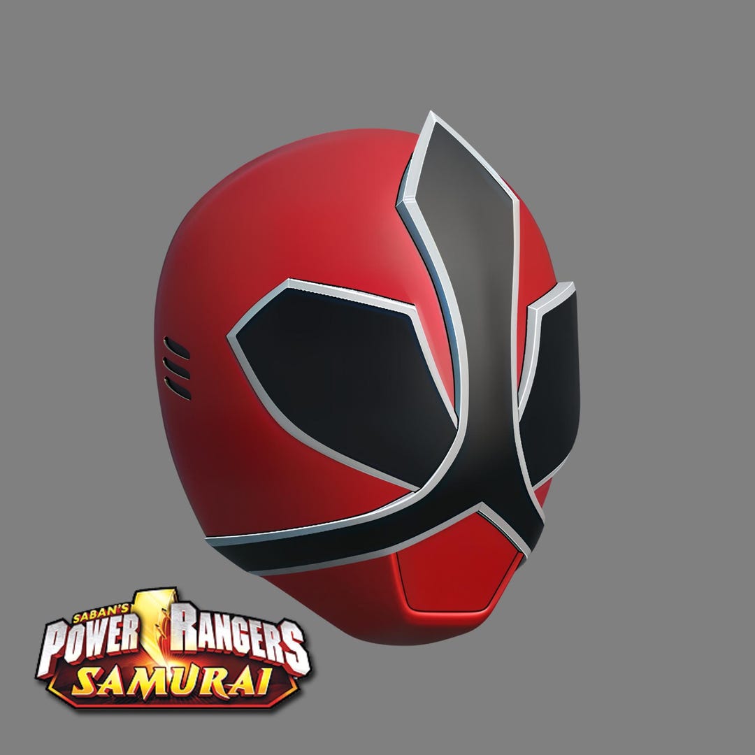 Power Ranger Samurai: Red Ranger Helmet (STL) - Etsy