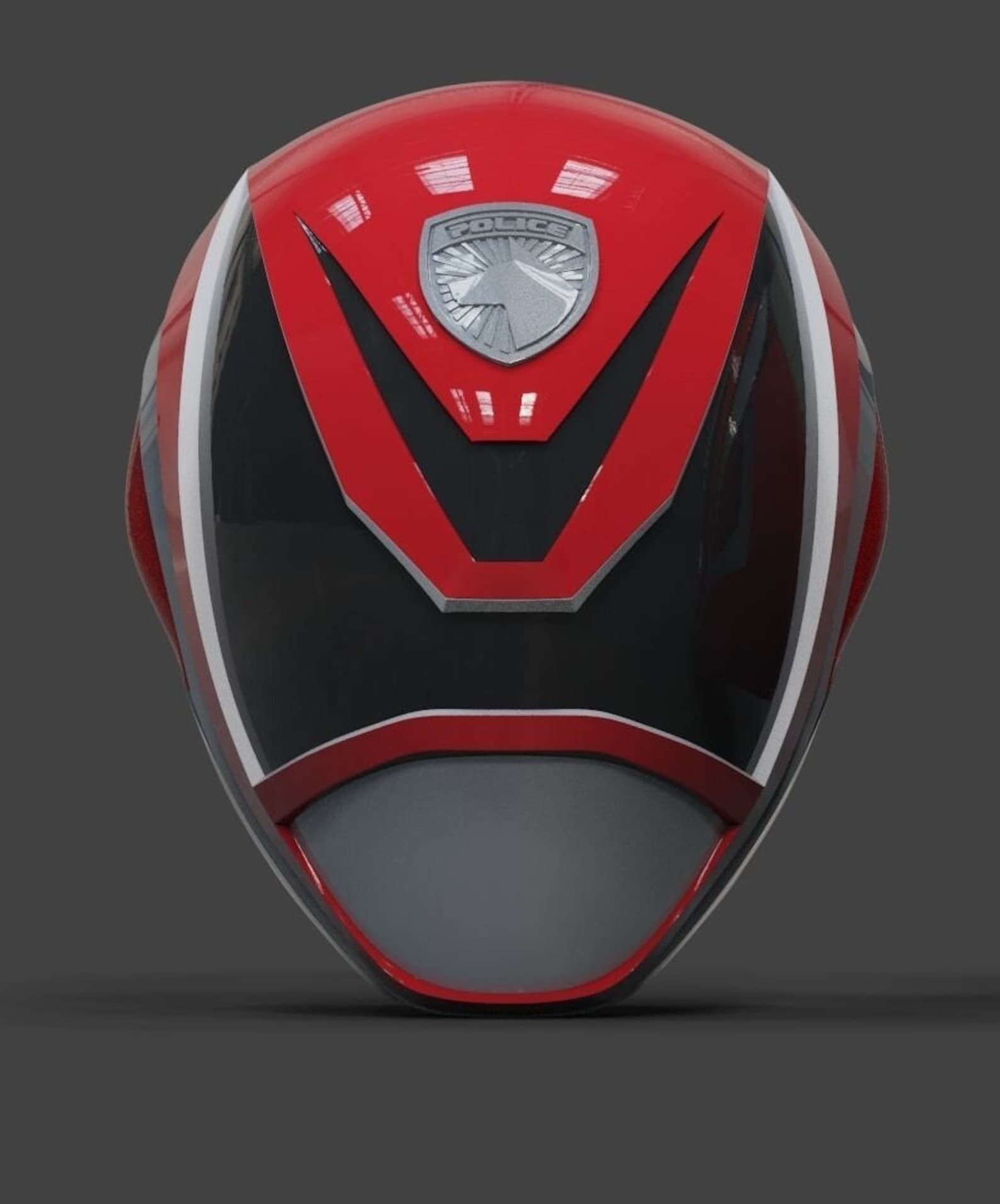 Power Rangers Helmer Reference Power Rangers SPD Red Ranger Helmet STL - Etsy
