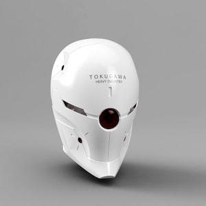 Gray Fox Cyborg Ninja Helmet STL (non motorized)