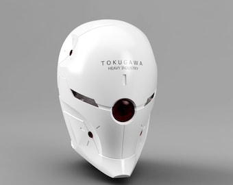 Gray Fox Cyborg Ninja Helmet STL (non motorized)