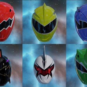 Dino Thunder Power Ranger Helmet Bundle (STL)