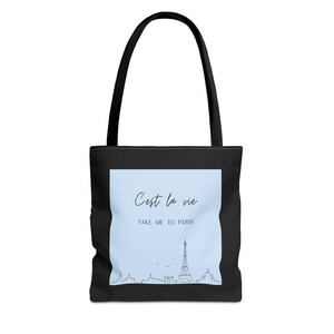 Parisian Love-draagtas - Stijlvolle draagtas voor elke dag - C'est la vie - Trendy boodschappentas - Girls' Day Out Essentials - Reisliefhebber - Parijs