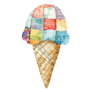 10 ijs clipartbundel, png en jpg, afdrukbaar patchwork-ijs, illustraties, digitale download, scrapbooking, quilt