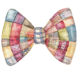 10 bundle di clipart di papillon, PNG e JPG, papillon patchwork stampabile, illustrazioni, download digitale, creazione di album di ritagli, immagine di trapunta