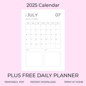 Calendário 2025 para impressão, calendário anual minimalista em branco para impressão, calendário mensal 2025 em formato retrato, calendário PDF para impressão, planejador mensal