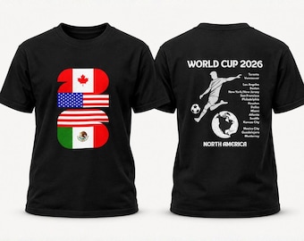 Camiseta juvenil de fútbol de la Copa Mundial 2026, camiseta de fútbol para niños con países anfitriones, camiseta deportiva para niños y niñas