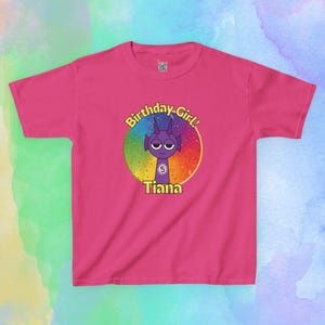 Personalized Sprunki Birthday Shirt for Kids, Birthday Girl, Birthday Boy, Childrens Party Tee, Colorful Cartoon Characters, Custom Gift