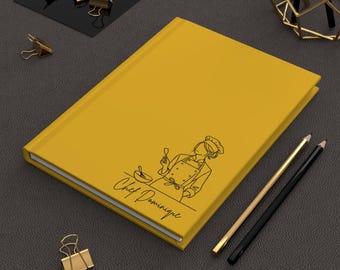 Personalized Female Chef Journal: Culinary Recipe Notebook
