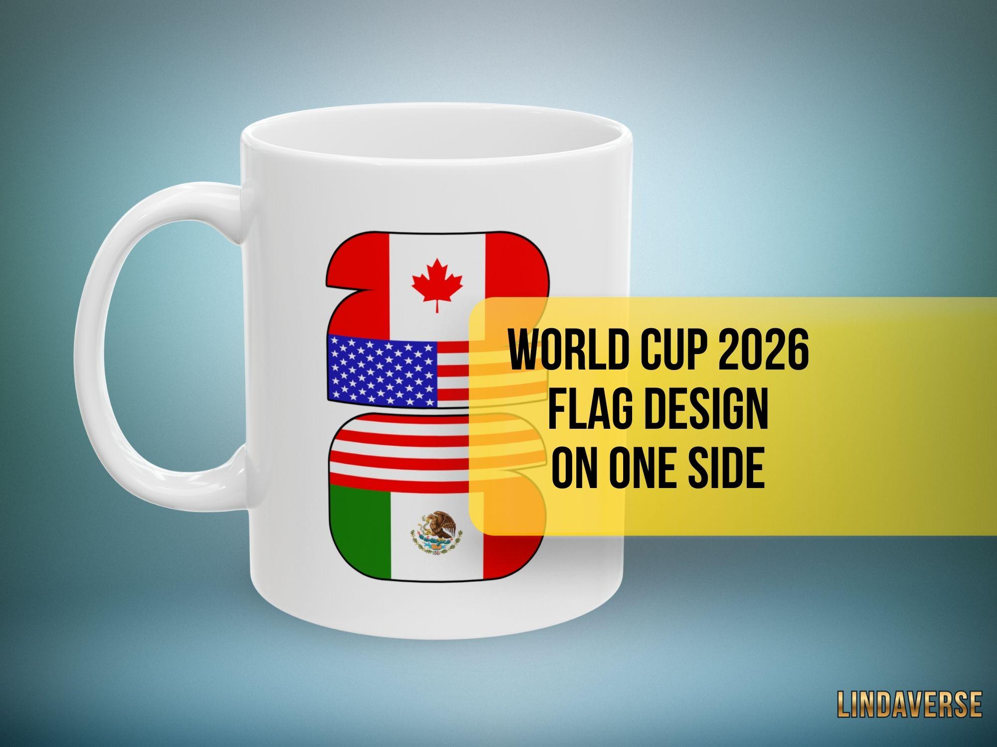 2026年ワールドカップサッカーマグカップ、カナダ、アメリカ、メキシコ 