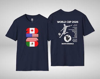 Fotbolls-VM 2026, Nordamerika Three Nations-tröja, unisex fotbollsfan-gåva för män och kvinnor