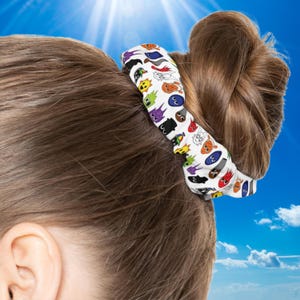 Sprunki Fun Character Scrunchie, Colorful Hair Tie, Ideal for Kids & Teens, Party Favor, Everyday Wear, Cartoon Theme, Sprunki Birthday Gift