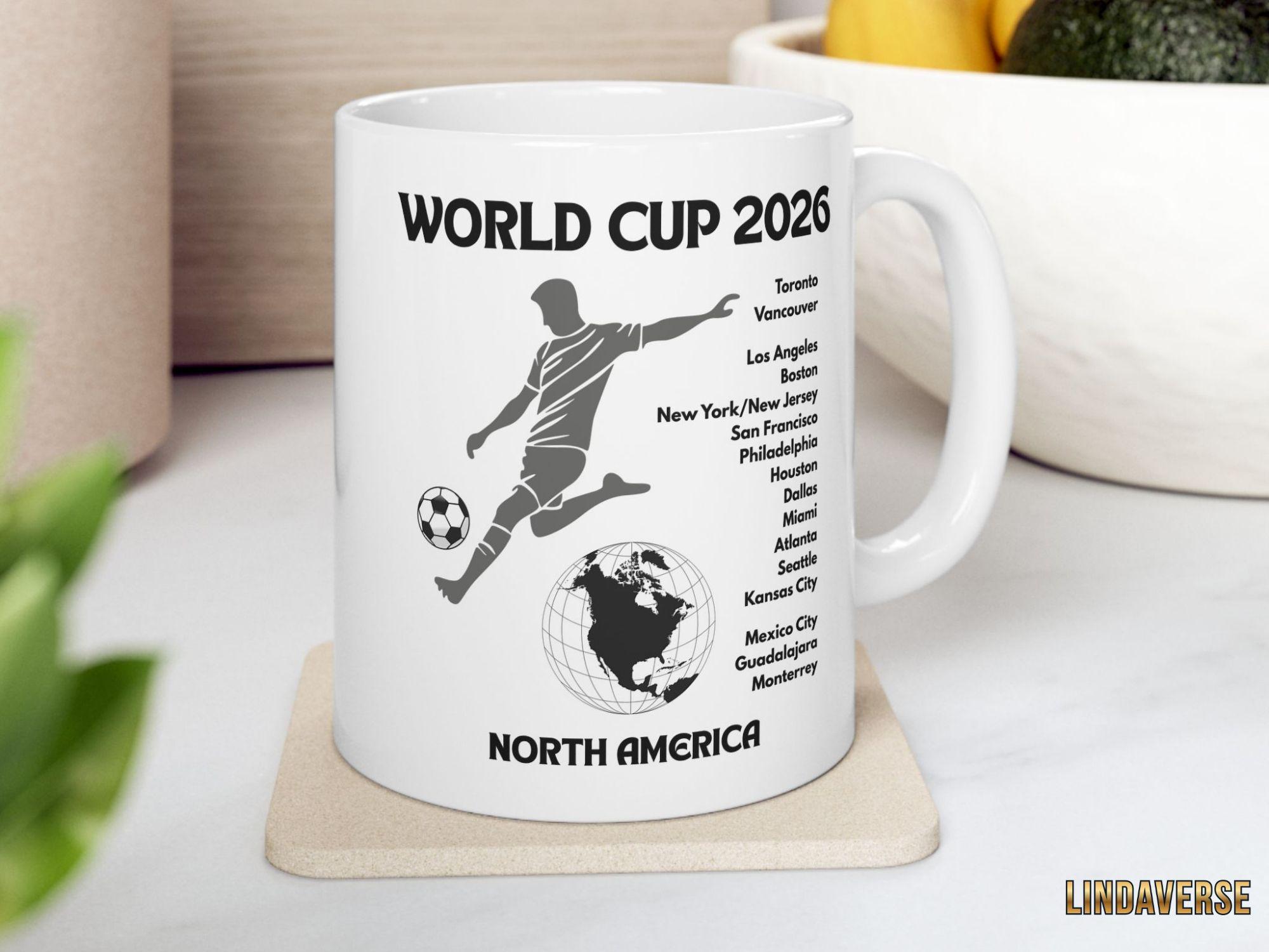 2026年ワールドカップサッカーマグカップ、カナダ、アメリカ、メキシコ