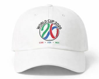Embroidered 2026 World Cup Soccer Hat: USA CAN MEX Football Fan Cap, Vintage Dad Hat