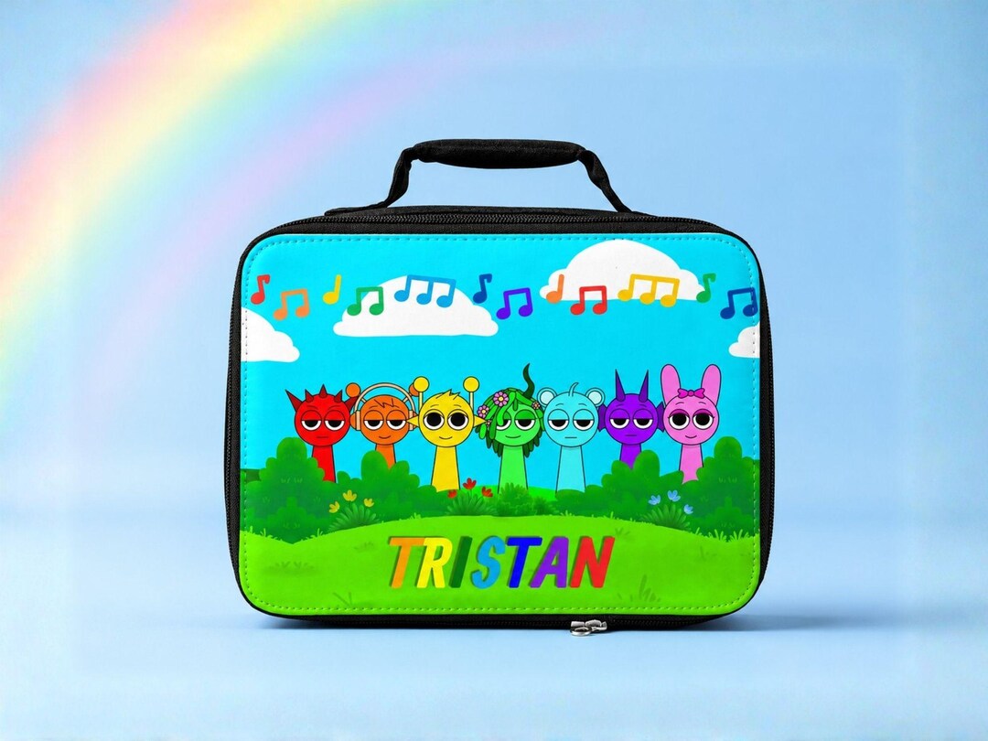Personalized Sprunki Kids Lunch Box, Custom Name Insulated Lunchbox ...