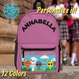 Sac à dos Sprunki personnalisé, Sac à dos personnalisé, Sac à dos d'école, Sac à dos pour enfants, Cadeau de rentrée scolaire, Sac à dos de voyage, Cadeau Sprunki pour enfants