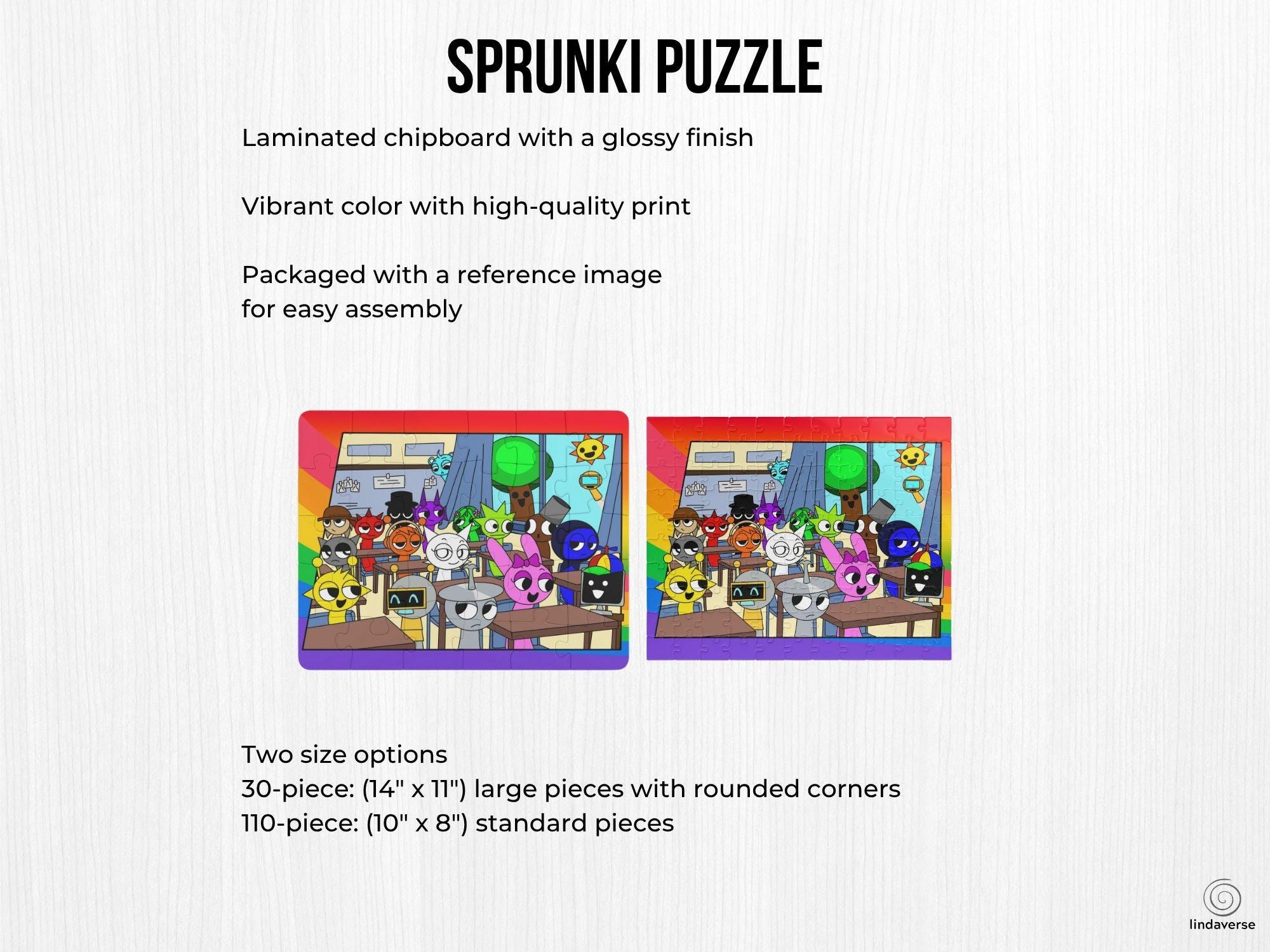 Sprunki Classroom Puzzle for Kids: Rainbow Border, Fun Educational Game ...