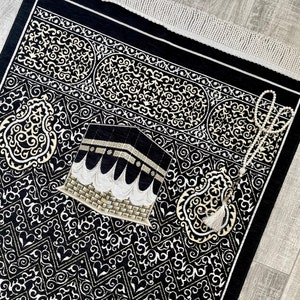 Kaaba Pattern  Prayer Mat, Children&#39;s Prayer Mat, Gift For Her Prayer Mat, Prayer Mat For Women, Girl Prayer Mat, Custom Prayer Mat,