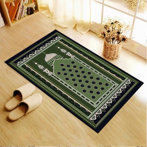 Prayer Mat, Green Prayer Rug, Birthday Gifts , Prayer Mat, Custom Gift For Muslim, Muslim Prayer Mat, Muslim Wedding Gifts, Islamic Gifts