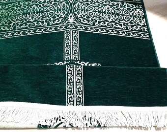 Green Prayer Mat, Mother's Prayer Mat, Eid Gifts , Soft Prayer Rugs, Custom Gift For Muslim, Muslim Prayer Mat, Muslim Wedding Gifs