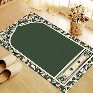 Prayer Mat, Green Prayer Rug, Birthday Gifts , Prayer Mat, Custom Gift For Muslim, Muslim Prayer Mat, Muslim Wedding Gifts, Islamic Gifts