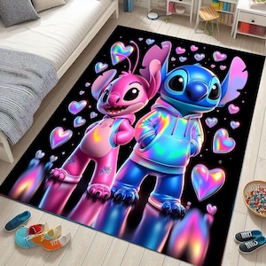 Custom Cartoon Character Rug: Washable Kids Room Decor
