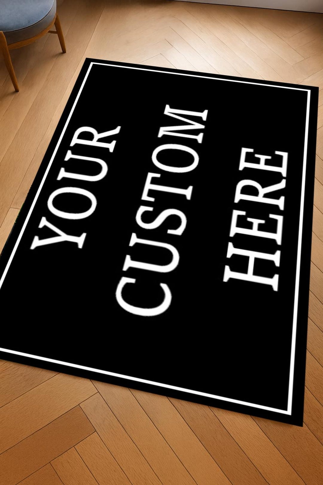 Custom Image Rug: Personalized Photo, Logo, or Text - Microfiber ...