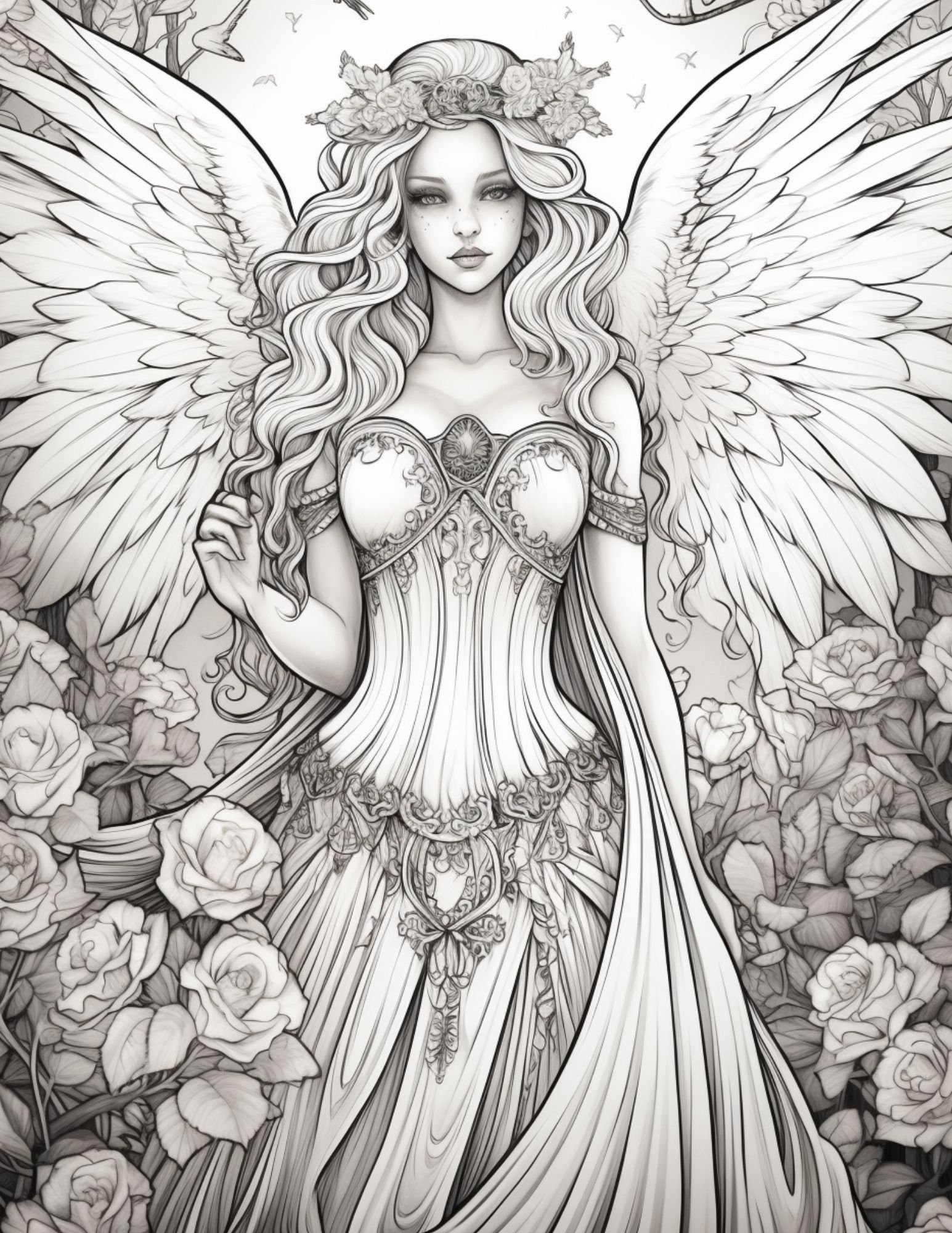 Gothic Fairies Volume 4 Coloring Book Pages Edit, Print, Save From ...