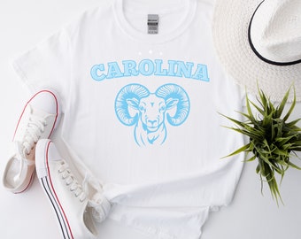UNC Chapel Hill Inspired Shirt Carolina Blue Shirt College Merch Shirt North Carolina Shirt Unc Tarheel Gifts UNC Game Day Shirt NC Blue Tee