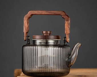 Glass teapot | high temperature resistant glass handle kettle | electric ceramic stove kettle | tea maker | teapot