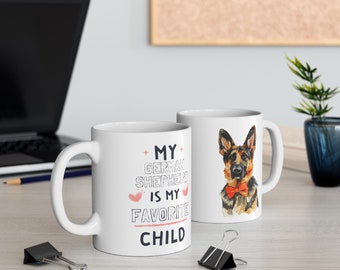 Cute and Funny Dog Mom Mug for German Shepherd Owners