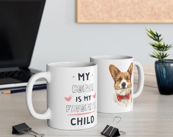 Cute and Funny Dog Mom Mug for Corgi Owners