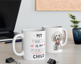 Cute and Funny Dog Mom Mug for Poodle Owners