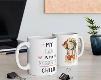 Cute and Funny Dog Mom Mug for Labrador Retriever Owners